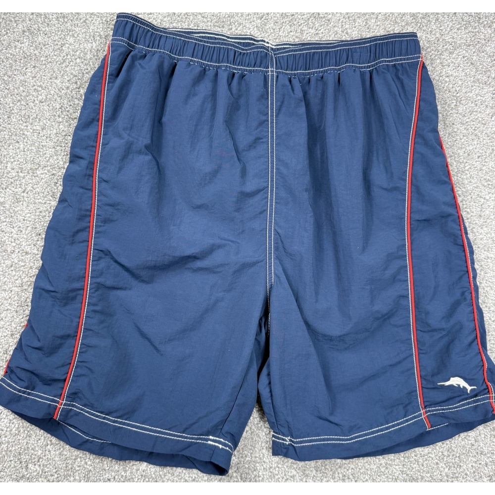 Tommy Bahama Relax Swim Trunks Mens M Blue Marlin Mesh Lined Beach Shorts